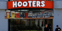Image: A Hooters restaurant in Los Angeles.