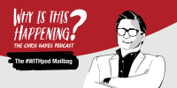 A banner image for the \"Why Is This Happening?\" podcast hosted by Chris Hayes.