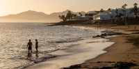 Image: Sunset in Puerto Del Carmen, Lanzarote, Spain on Nov. 21, 2020.