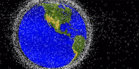 Computer generated images of objects in Earth orbit that are currently being tracked by NASA's Orbital Debris Program Office.