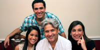 Jorge Toledo, former vice president of supply and marketing for Citgo, with his wife and two children.