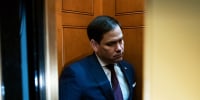 Sen. Marco Rubio, R-Fla., arrives for a vote in the Capitol on Dec. 2, 2021.
