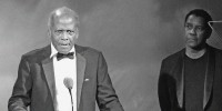 Image: Sidney Poitier and Denzel Washington onstage at the 2016 Carousel Of Hope Ball in Beverly Hills, Calif. on Oct. 8, 2016.