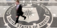 The lobby of the CIA headquarters building in McLean, Va.
