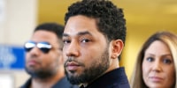 Jussie Smollett after his court appearance at Leighton Courthouse