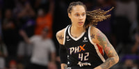 Brittney Griner of the Phoenix Mercury during the WNBA semifinals on Oct. 6, 2021.