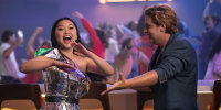 Lana Condor as Sophie and Cole Sprouse as Walt in "Moonshot."