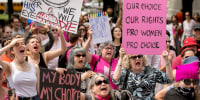 Image: Abortion rights advocates rally at the Capitol in Austin, Texas, on Tuesday, May 21, 2019.