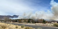 Smoke rises from the Tunnel Fire in the Timberline neighborhood of Arizona.