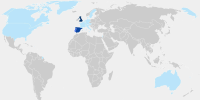 A world map that shows which countries have reported confirmed cases of monkeypox in May 2022.