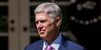 Supreme Court Associate Justice Neil Gorsuch following his confirmation ceremony at the White House on April 10, 2017.
