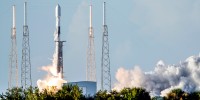 Image: A SpaceX Falcon 9 rocket, with the Korea Pathfinder Lunar Orbiter, or KPLO, lifts off from launch complex 40 at the Cape Canaveral Space Force Station in Cape Canaveral, Fla., on Aug. 4, 2022.