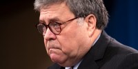 Then-Attorney General William Barr speaks during a news conference at the Justice Department, on Dec. 21, 2020.