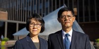Xiaoxing Xi and his wife, Qi Li.