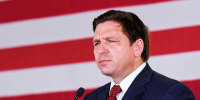Florida Gov. Ron DeSantis speaks to supporters at a campaign