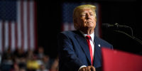 Former President Donald Trump speaks at a Save America Rally to support Republican candidates running for state and federal offices on Sept. 17, 2022 in Youngstown, Ohio.