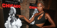 Angelica Ross during a photocall for her Broadway debut as "Roxie Hart" in the hit musical "Chicago" at The CIVILIAN Hotel on August 24, 2022 in New York City.