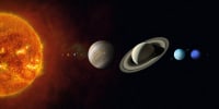 Planets of solar System and Sun.