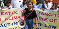 Licypriya Kangujam during a protest in 2019*******