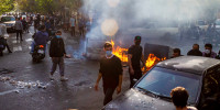 Iranians protest in Tehran on Oct. 27, 2022 after the death of 22-year-old Mahsa Amini in police custody. 