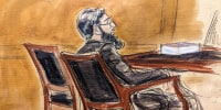 Image: Sayfullo Saipov sits in court during jury deliberations in federal court in New York on Jan. 26, 2023.