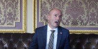 Utah Gov. Spencer Cox during an interview at the Utah State Capitol on March 4, 2022, in Salt Lake City. 