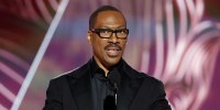 Honoree Eddie Murphy accepts the Cecil B. DeMille Award at the 80th Annual Golden Globe Awards/