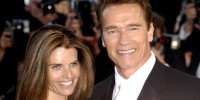 Maria Shriver and Arnold Schwarzenegger during 2003 Cannes Film Festival.