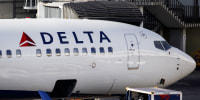 A Delta plane at LAX on April 5, 2018.