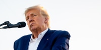 Former President Donald Trump holds a rally in Waco, Texas, on March 25, 2023.