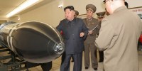 According to KCNA, North Korean leader Kim Jong Un 'guided the work for mounting nuclear warheads on ballistic missiles' at the institute.