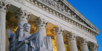 Detail shot of the Supreme Court