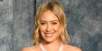 Hilary Duff at the Vanity Fair Oscar Party Hosted on March 12, 2023 in Beverly Hills, CA.