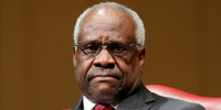 Supreme Court Justice Clarence Thomas at the Library of Congress in Washington, D.C.