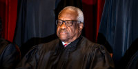 Associate Justice Clarence Thomas at the Supreme Court on Oct. 7, 2022. 