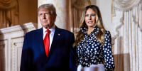 Former President Donald Trump and former first lady Melania Trump at Mar-a-Lag on Nov. 15, 2022 in Palm Beach, Fla.