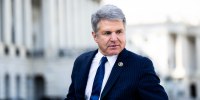 Rep. Michael McCaul, R-Texas, walks up the House steps of the Capitol on April 28, 2022.