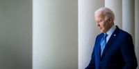 Image: President Joe Biden arrives for an event in the Rose Garden of the White House on April 21, 2023.