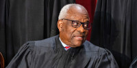 Justice Clarence Thomas at the Supreme Court in 2022. 