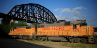 Union Pacific Railroad freight trains in St. Louis