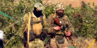 This undated photograph handed out by French military shows Russian mercenaries, in northern Mali. Western officials say violence against civilians in Mali has risen in the year since hundreds of Russian mercenaries have started working alongside the West African country's armed forces to stem a decade-long insurgency by Islamic extremists. Diplomats, analysts and human rights groups say extremists linked to al-Qaida and the Islamic State group have only gotten stronger and there's concern the Russian presence will further destabilize the already-troubled region.