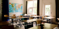 Un aula de una escuela.