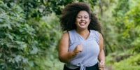 Woman walk in park