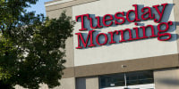 A sign outside of a Tuesday Morning retail store location in Orem, Utah on July 29, 2019.