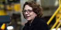 Polly Trottenberg at West Side Yard gate in New York