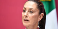 Mexico City Mayor Claudia Sheinbaum speaks during a press conference in Mexico City on June 12, 2023. Sheinbaum announced on Monday that she resigned from her post to seek the presidency of Mexico for the leftist ruling party, emerging as a favorite to succeed President AndrÃ©s Manuel LÃ³pez Obrador. 