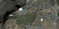 A satellite view of the Gorge Amphitheater in Quincy, Wash.