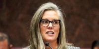 Arizona Gov. Katie Hobbs in Phoenix on Jan. 9, 2023.