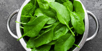 Spinach. Fresh spinach leaves