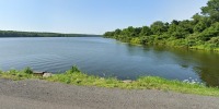 View of Lake Nockamixon at Nockamixon State Park in Quakertown, Pa.